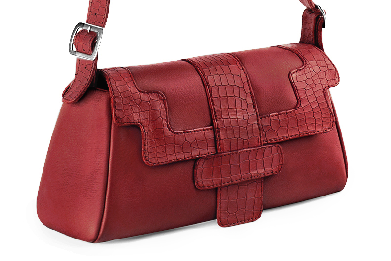 Luxueux sac à main rouge coquelicot - Vue avant