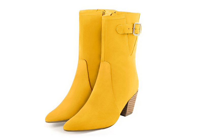 Bottines habillées jaune soleil pour femme - Florence KOOIJMAN