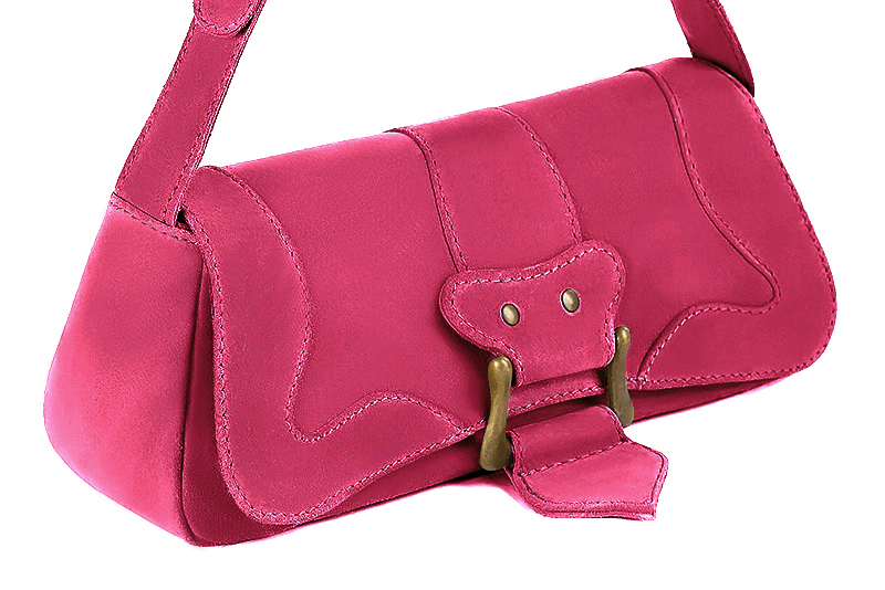 Luxueux petit sac à main rose fuchsia - Vue avant