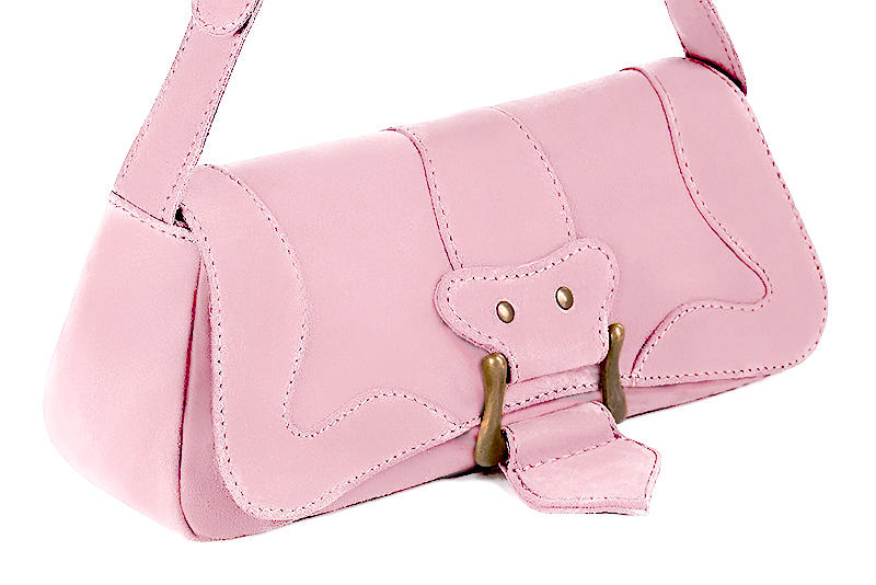 Luxueux petit sac à main rose pâle - Vue avant
