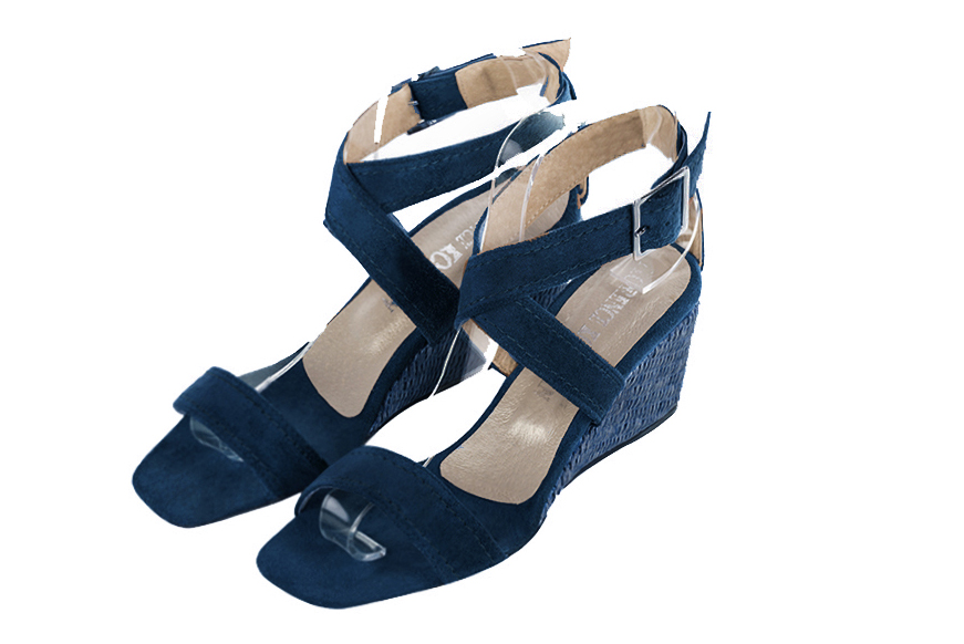 Sandales habillées bleu marine pour femme - Florence KOOIJMAN