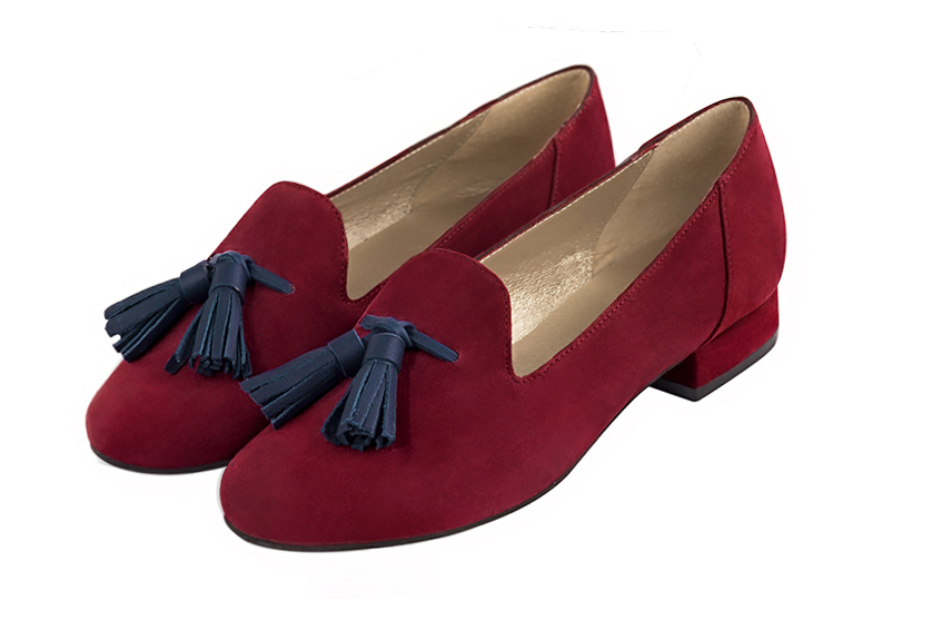 Mocassins habillés bleu marine pour femme - Florence KOOIJMAN