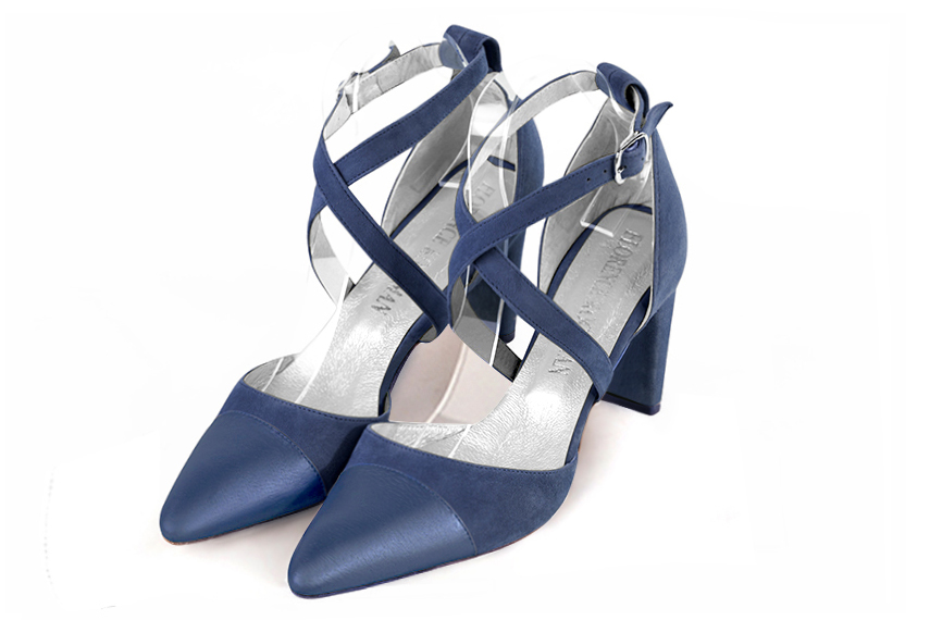 Chaussures habillées bleu indigo pour femme - Florence KOOIJMAN