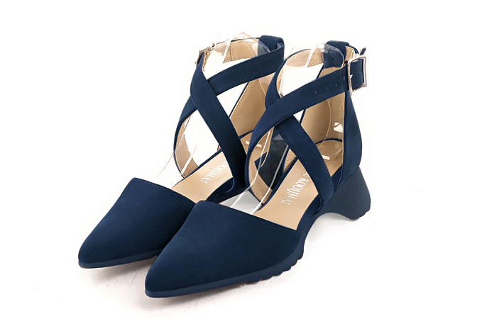 Chaussures habillées bleu marine pour femme - Florence KOOIJMAN