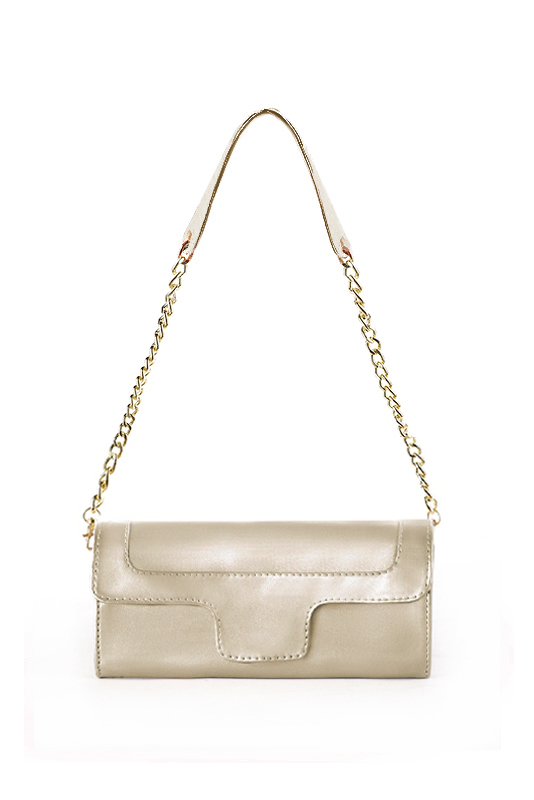 Pochette habillée femme pour cérémonie or - Vue du dessus