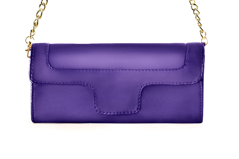 Pochette habillée femme pour cérémonie violet améthyste - Vue de profil