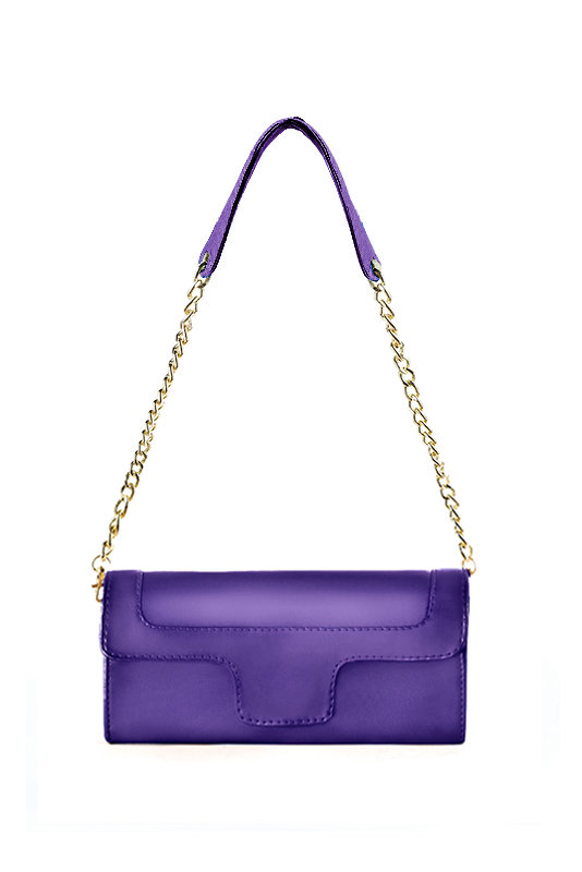 Pochette habillée femme pour cérémonie violet améthyste - Vue du dessus