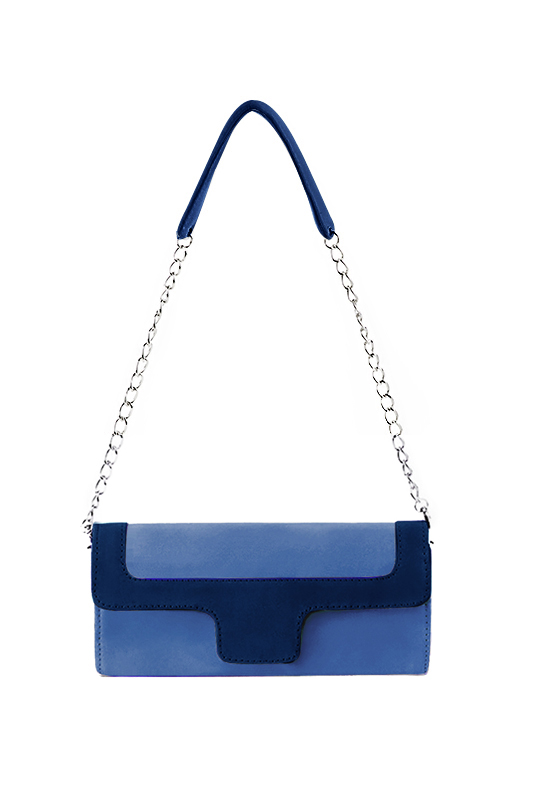Pochette femme habillée bleu électrique pour mariage, cérémonies et soirées.
Personnalisation. Vue du dessus - Florence KOOIJMAN