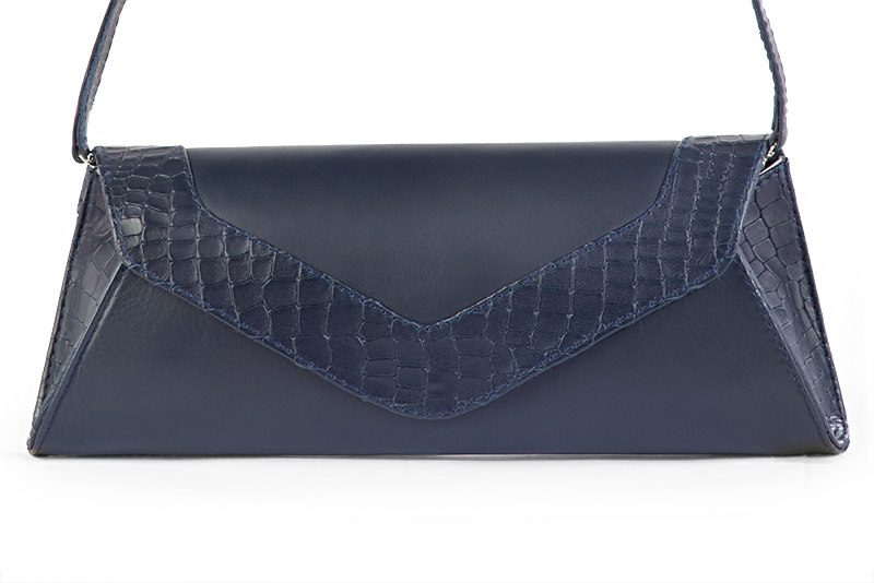 Pochette habillée femme pour cérémonie bleu marine - Vue de profil