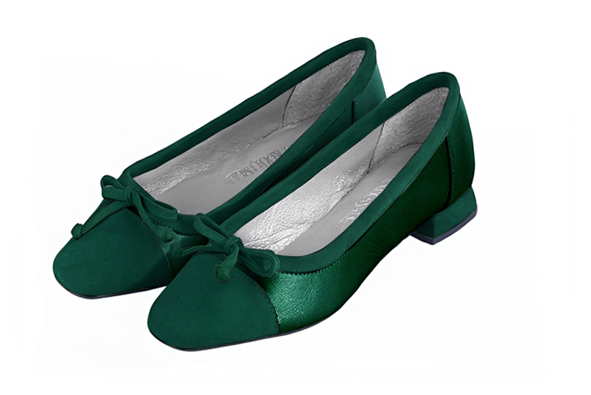 Ballerines habillées vert émeraude - Florence KOOIJMAN