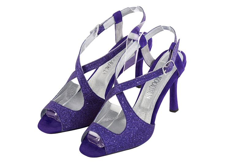 Sandales habillées violet outremer pour femme - Florence KOOIJMAN