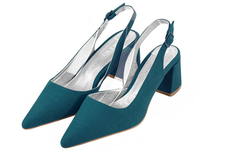 Chaussures habillées bleu canard pour femme - Florence KOOIJMAN