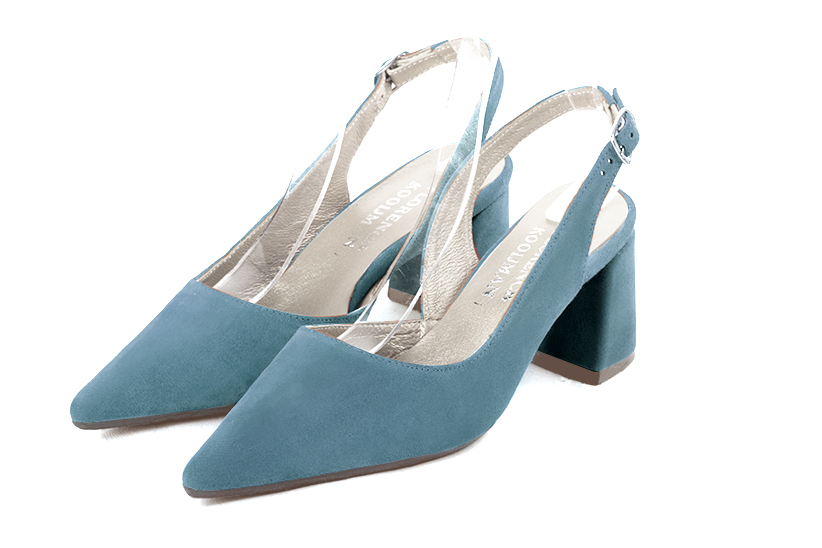Chaussures habillées bleu canard pour femme - Florence KOOIJMAN