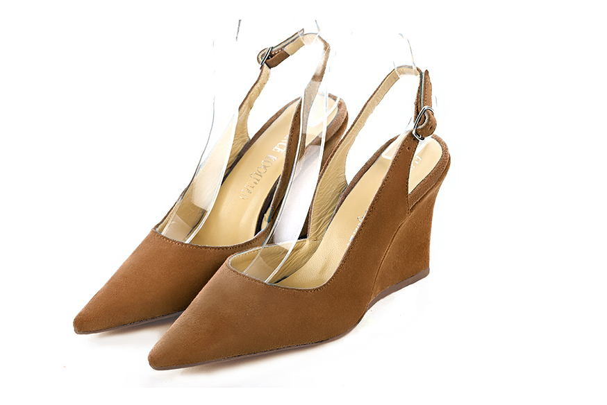 Chaussures habillées marron caramel pour femme - Florence KOOIJMAN