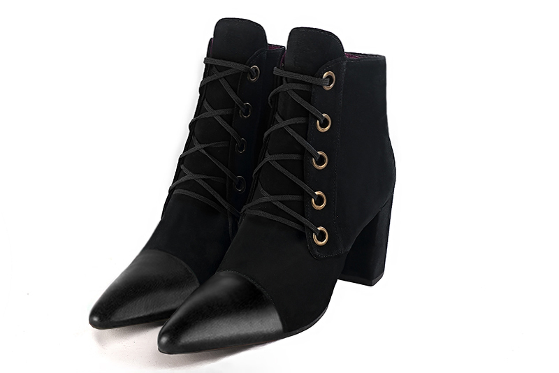 Bottines habillées noir mat pour femme - Florence KOOIJMAN