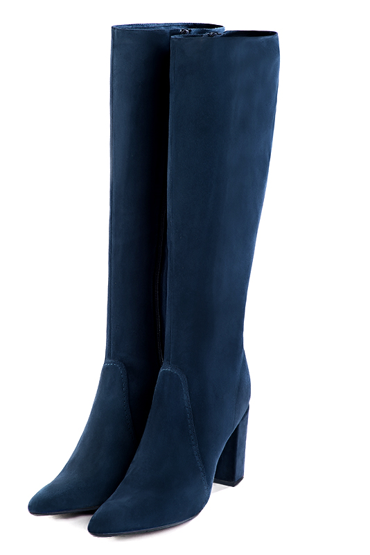 Bottes habillées bleu marine pour femme - Florence KOOIJMAN