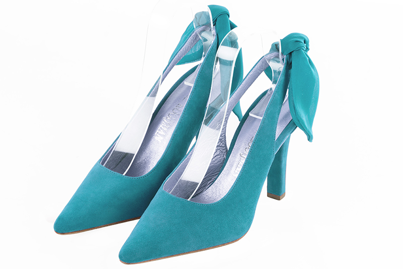 Chaussures habillées bleu turquoise pour femme - Florence KOOIJMAN