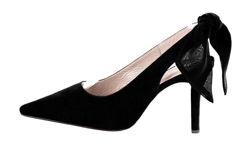 Chaussure femme à brides :  couleur noir mat.. Vue de profil - Florence KOOIJMAN