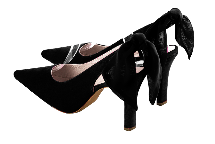 Chaussure femme à brides :  couleur noir mat.. Vue arrière - Florence KOOIJMAN
