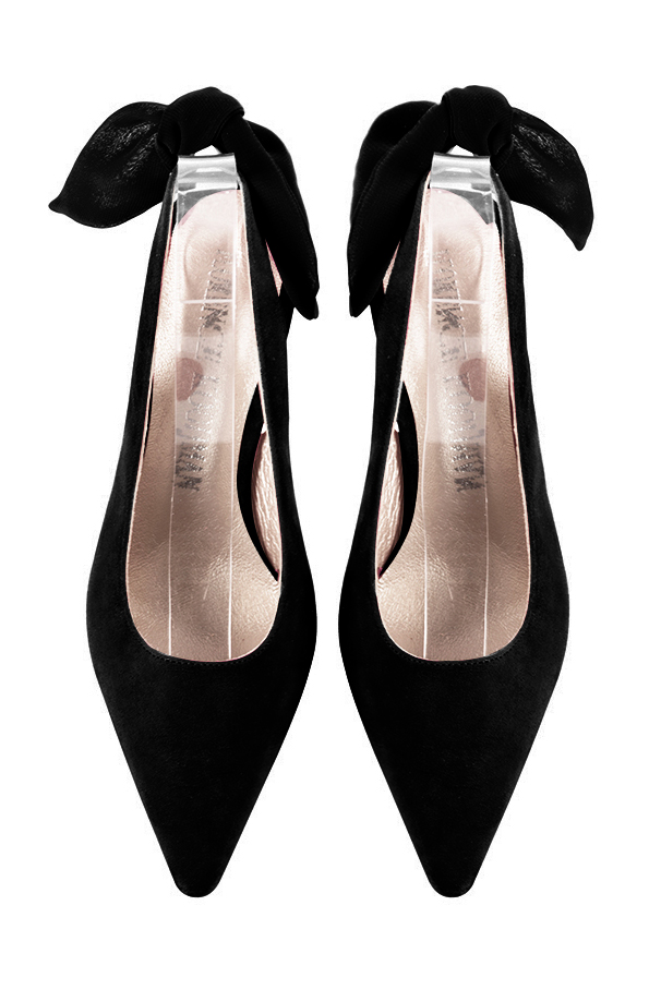 Chaussure femme à brides :  couleur noir mat.. Vue du dessus - Florence KOOIJMAN