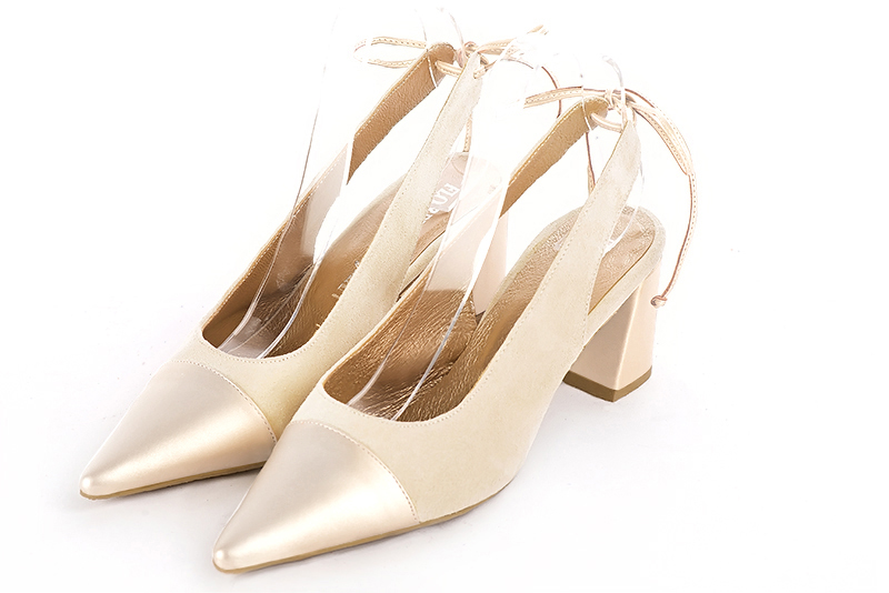 Chaussures habillées beige vanille pour femme - Florence KOOIJMAN