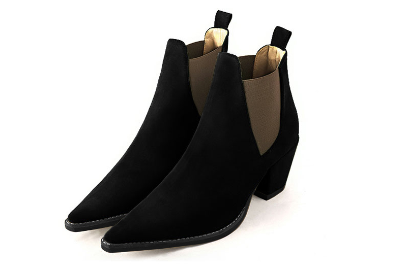 Bottines habillées noir mat pour femme - Florence KOOIJMAN