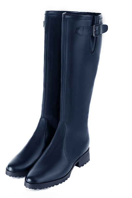 Bottes habillées bleu marine pour femme - Florence KOOIJMAN