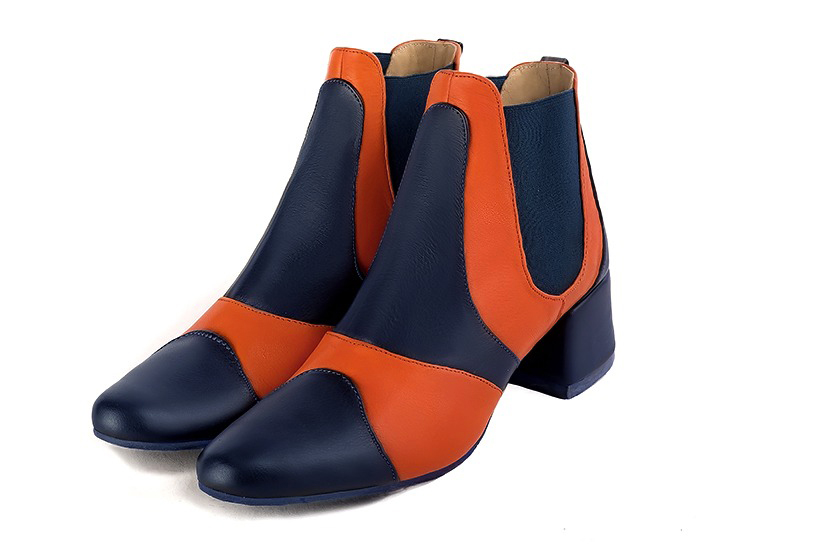 Bottines habillées bleu marine pour femme - Florence KOOIJMAN