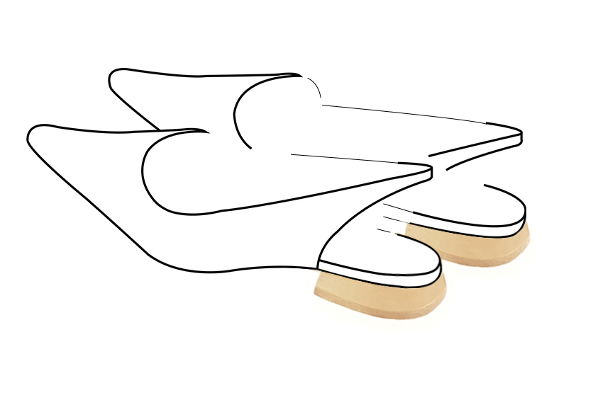 Chaussures et maroquinerie Florence KOOIJMAN - Talon bottier plat