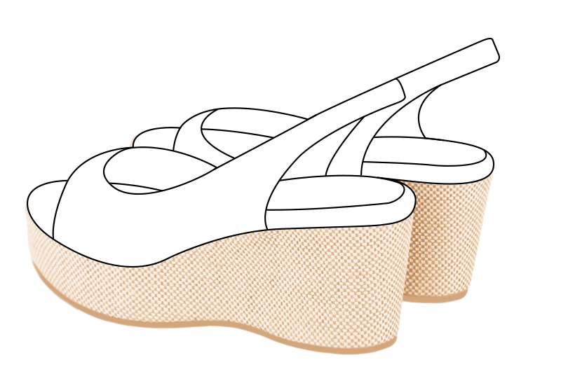 Chaussures et maroquinerie Florence KOOIJMAN - Semelle compensée pour sandales avec une petite cambrure