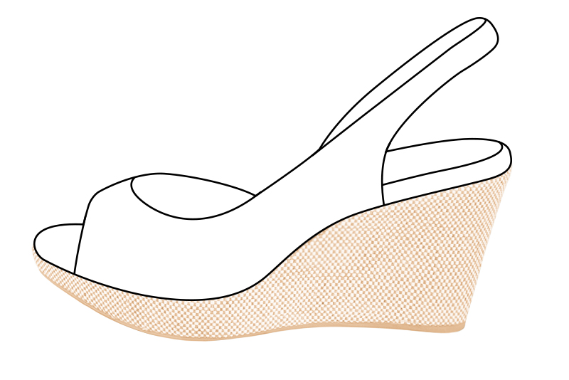Chaussures et maroquinerie Florence KOOIJMAN - Semelle compensée pour sandale avec une hauteur de 7.5 centimètres au talon