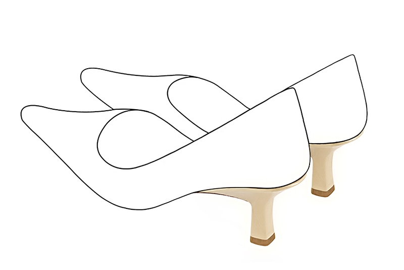 Chaussures et maroquinerie Florence KOOIJMAN - Talon fin, avec une base carrée légèrement bobine de dos 