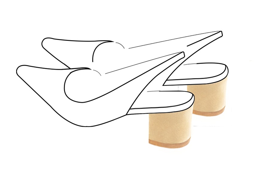 Chaussures et maroquinerie Florence KOOIJMAN - Talon bottier droit