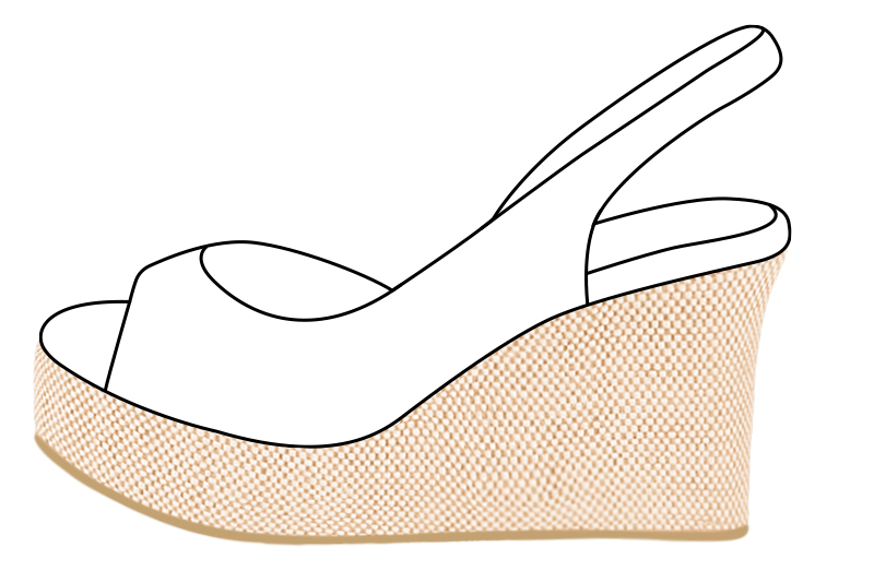 Chaussures et maroquinerie Florence KOOIJMAN - Semelle compensée d'une hauteur de 9 centimètres au talon, et d'une épaisseur de 3 centimètres à l'avant