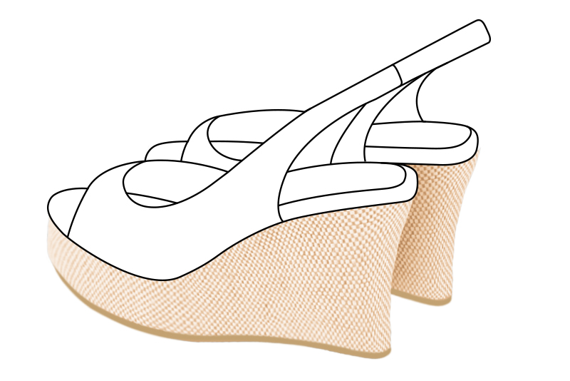 Chaussures et maroquinerie Florence KOOIJMAN - Semelle compensée d'une hauteur de 9 centimètres au talon, et d'une épaisseur de 3 centimètres à l'avant