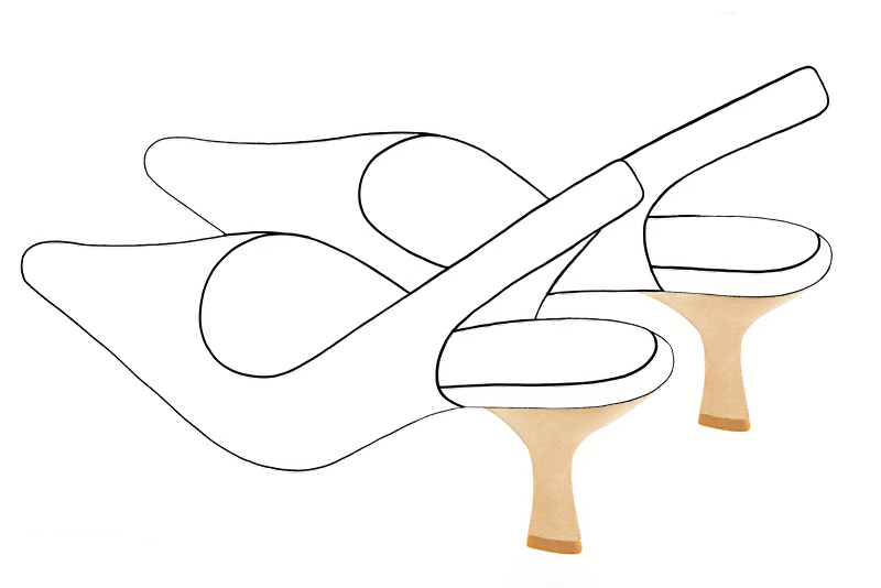 Chaussures et maroquinerie Florence KOOIJMAN - Talon avec un pied fin en retrait, de forme triangulaire