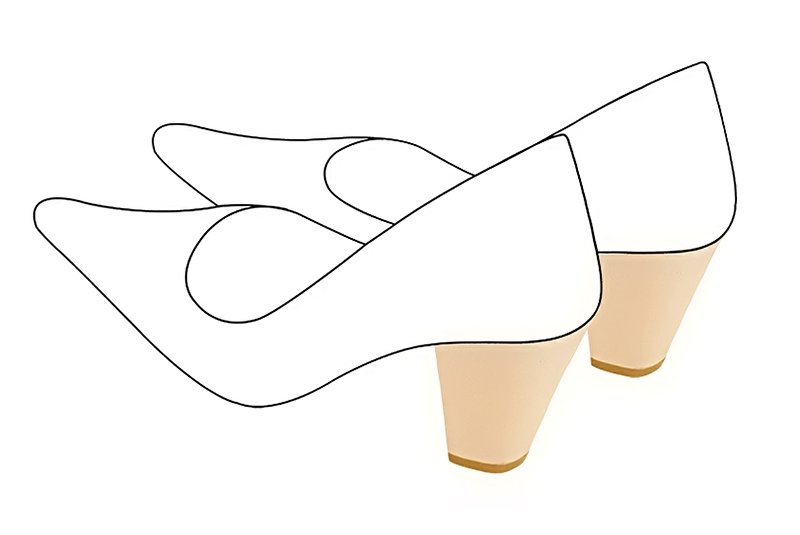 Chaussures et maroquinerie Florence KOOIJMAN - Talon trotteur d'une hauteur de 6.5 centimètres, aux lignes droites vers une petite base