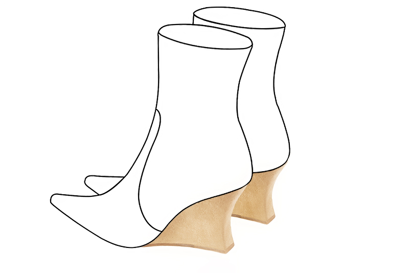 Chaussures et maroquinerie Florence KOOIJMAN - Talon compensé d'une hauteur de 7 centimètres, avec un pied en retrait, se terminant avec une base carrée