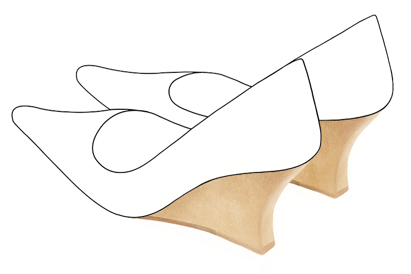 Chaussures et maroquinerie Florence KOOIJMAN - Talon compensé d'une hauteur de 7 centimètres, avec un pied en retrait, se terminant avec une base carrée