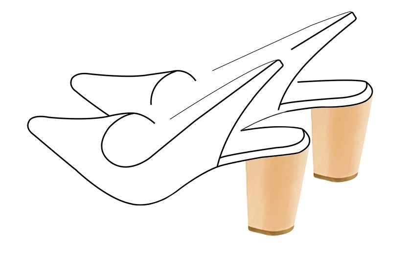 Chaussures et maroquinerie Florence KOOIJMAN - Talon bottier haut