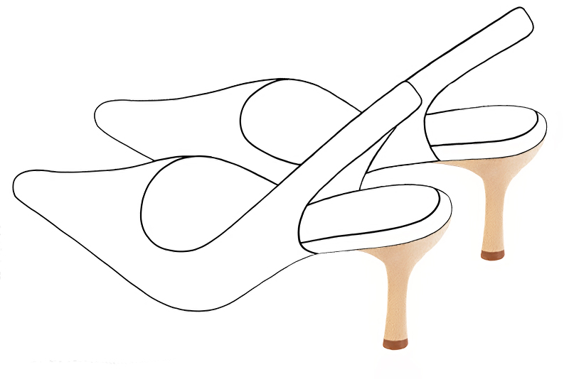 Chaussures et maroquinerie Florence KOOIJMAN - Talon avec un pied fin d'une hauteur de 8 centimètres