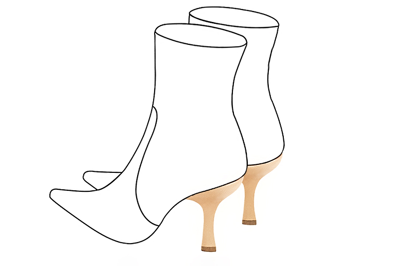 Chaussures et maroquinerie Florence KOOIJMAN - Talon de caractère, d'une hauteur de 8.5 centimètres, avec un pied fin triangulaire, positionné sur l'avant