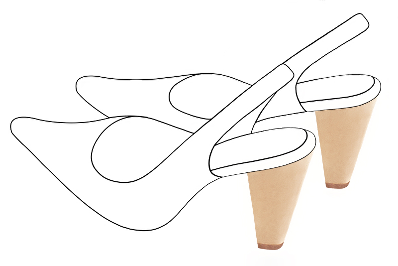 Chaussures et maroquinerie Florence KOOIJMAN - Talon bottier d'une hauteur de 8.5 centimètres,en forma de fuseau, se terminant sur une base stable. 