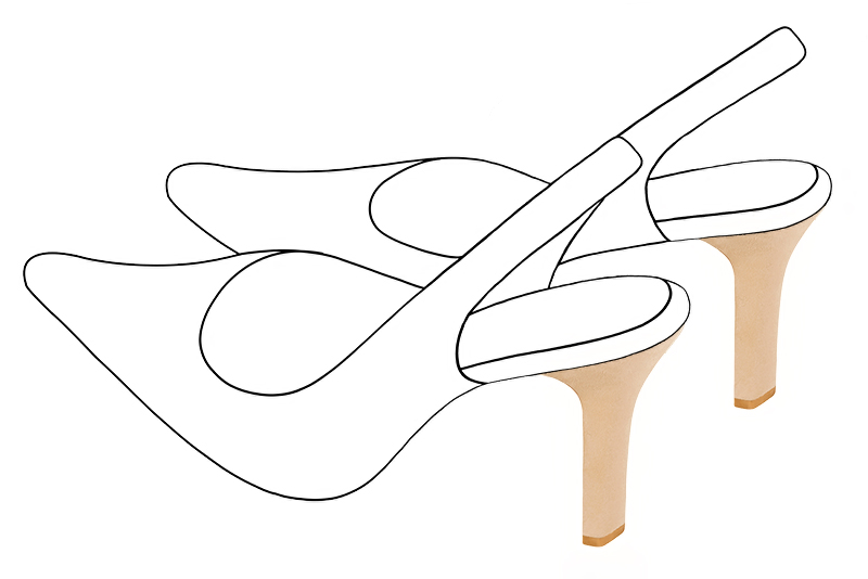 Chaussures et maroquinerie Florence KOOIJMAN - Talon d'une hauteur de 9 centimètres, avec un pied fin à pans coupés