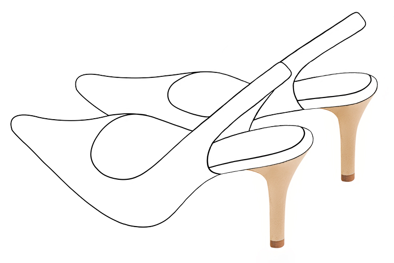 Chaussures et maroquinerie Florence KOOIJMAN - Talon avec un pied très fin, d'une hauteur de 8.5 centimètres
