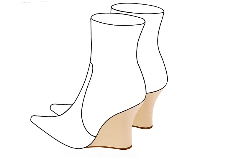 Chaussures et maroquinerie Florence KOOIJMAN - Talon compensé d'une hauteur de 8.5 centimètres, avec un pied en retrait, se terminant sur une base de 2.5 centimètres de largeur