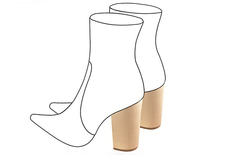 Chaussures et maroquinerie Florence KOOIJMAN - Talon bottier d'une hauteur de 9.5 centimètres, droit avec une base ronde
