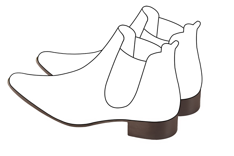 Chaussures et maroquinerie Florence KOOIJMAN - Semelle lisse collante en cuir avec un talon d'une hauteur de 1.5 centimètres