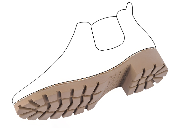 Chaussures et maroquinerie Florence KOOIJMAN - Semelle en gomme à gros crans avec un talon de 4,5 cm et d'une épaisseur de 2cm a l'avant